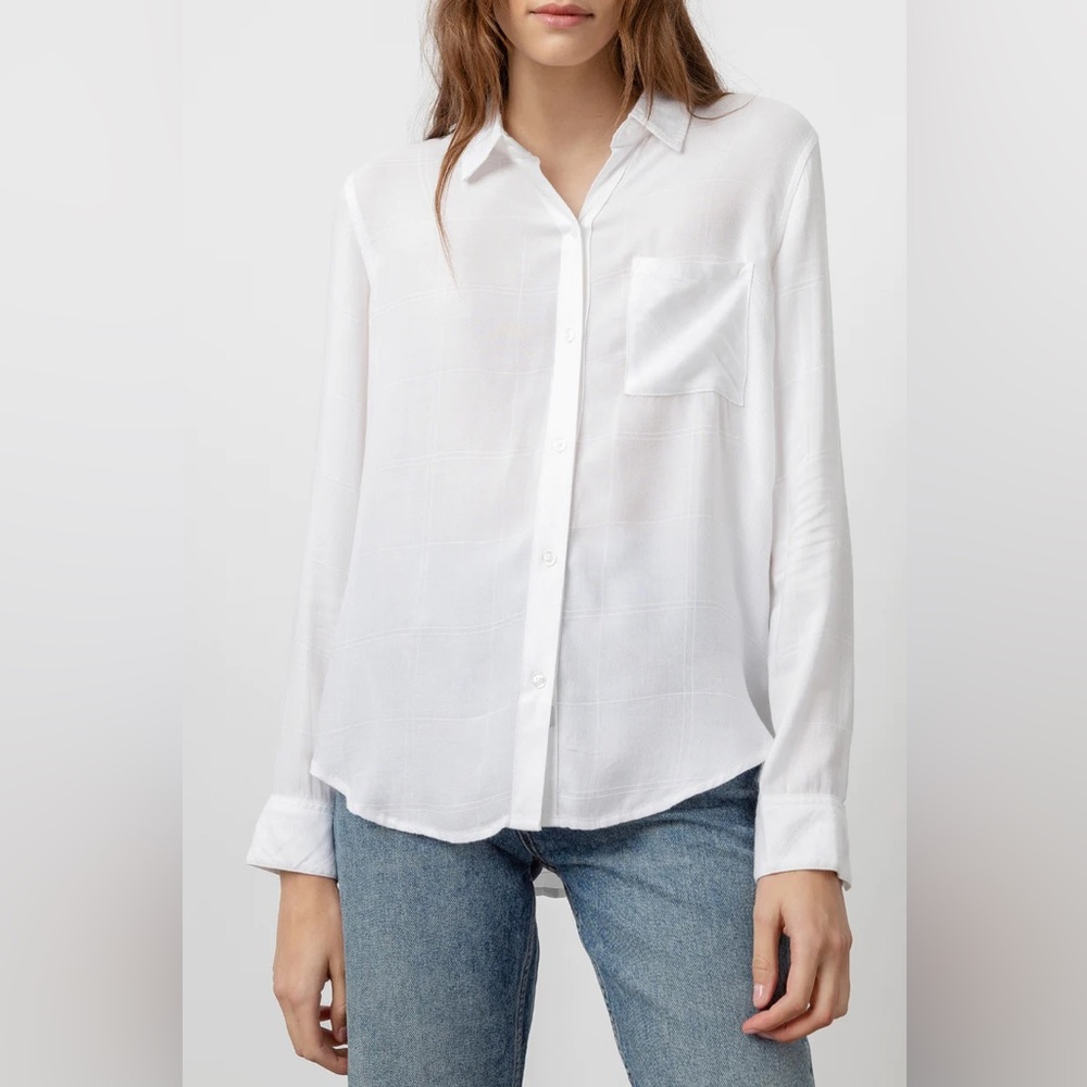 Rails White Button-Down Shirt